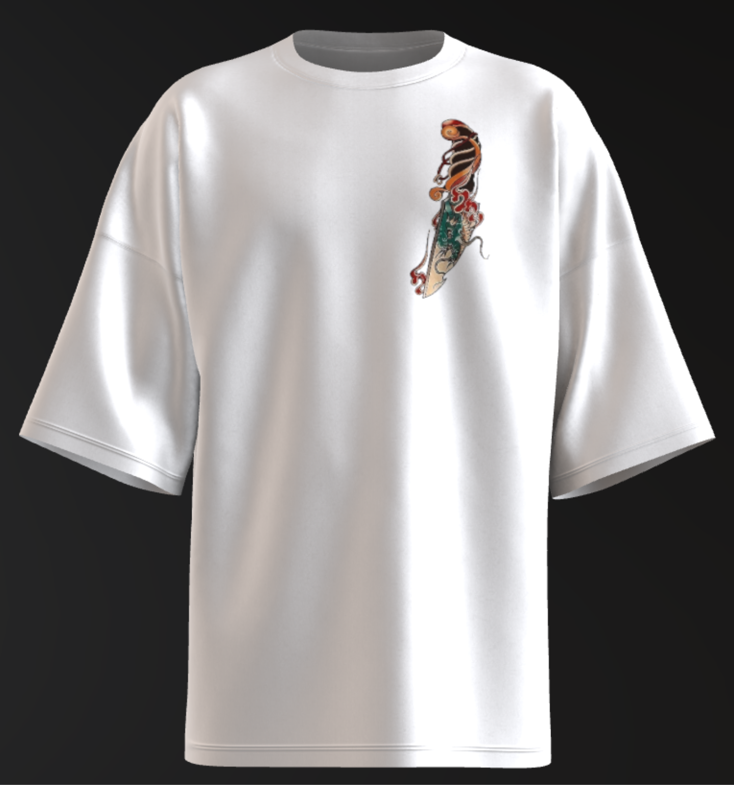 Ryu Knife Oversized T-Shirt