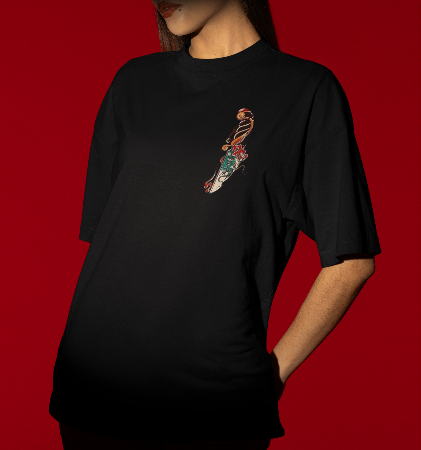 Ryu Knife Oversized T-Shirt